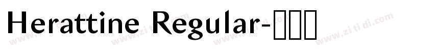 Herattine Regular字体转换